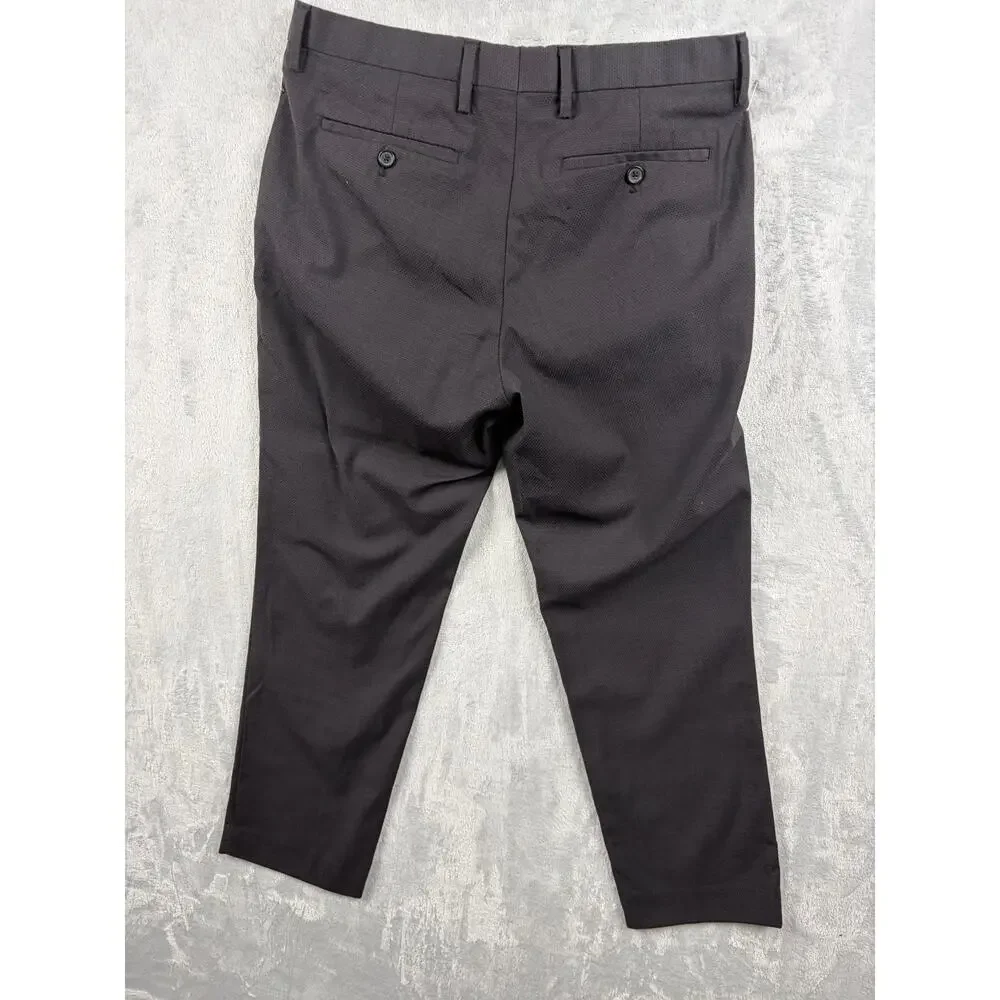 Banana Republic Men’s Slim Fit Black Textured Dress Pants - Size 32x30